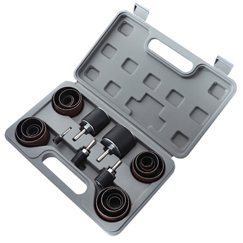 21Pcs Drum Sander Kit Sanding Belt Grit 80 120 Sandpaper Short with