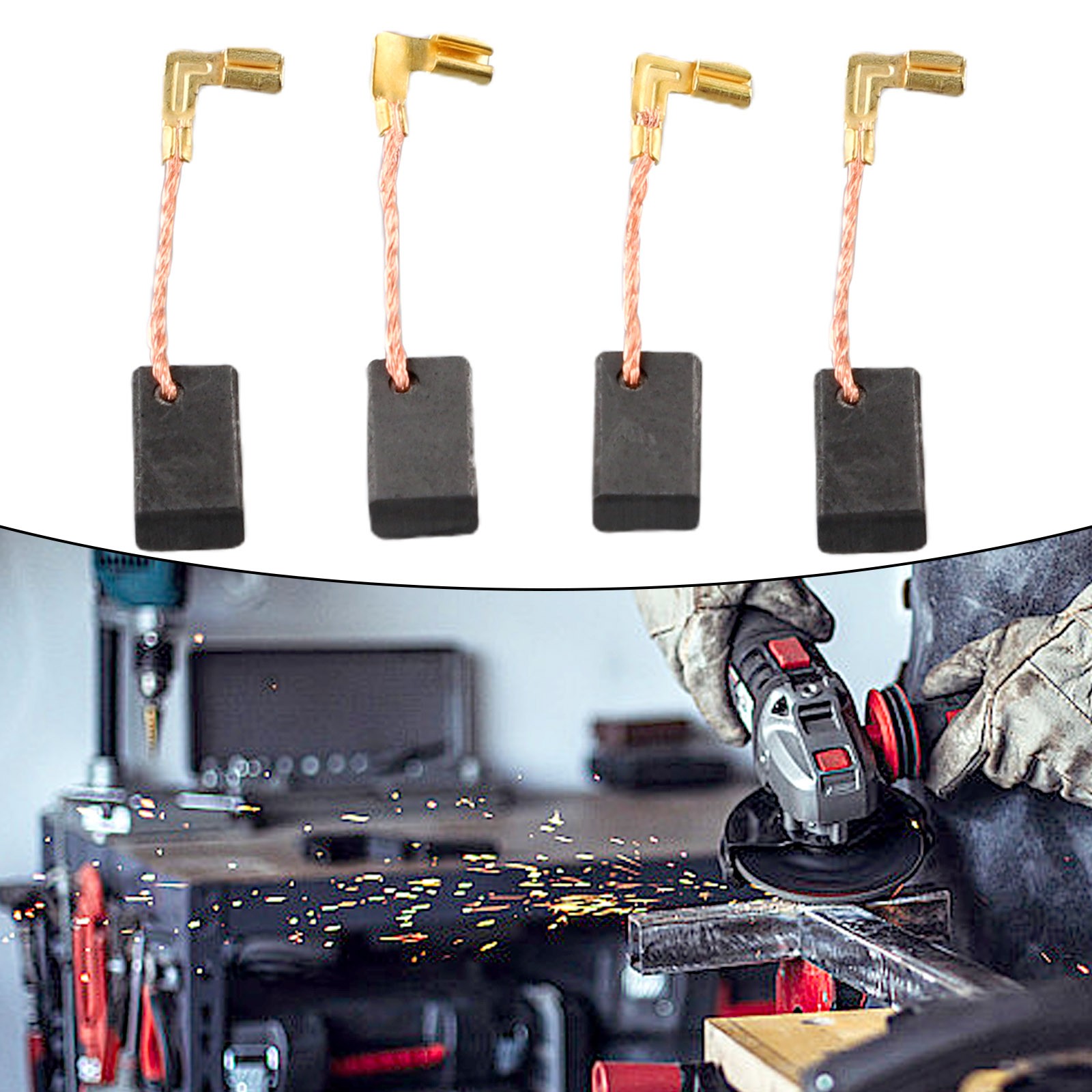 TOOLSOUT Ensure Efficient Power Delivery with These Carbon Brushes for Makita Tools