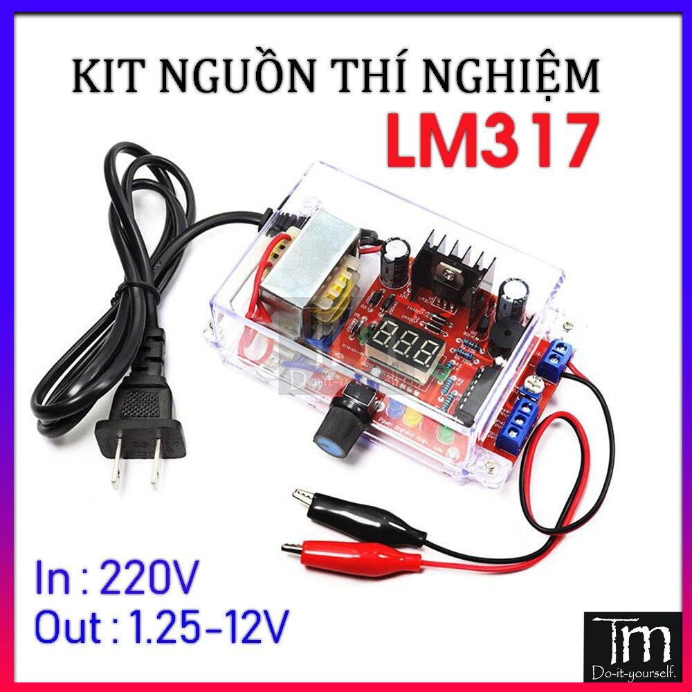 Nguồn đa năng thí nghiệm lm317 kit tự ráp diy