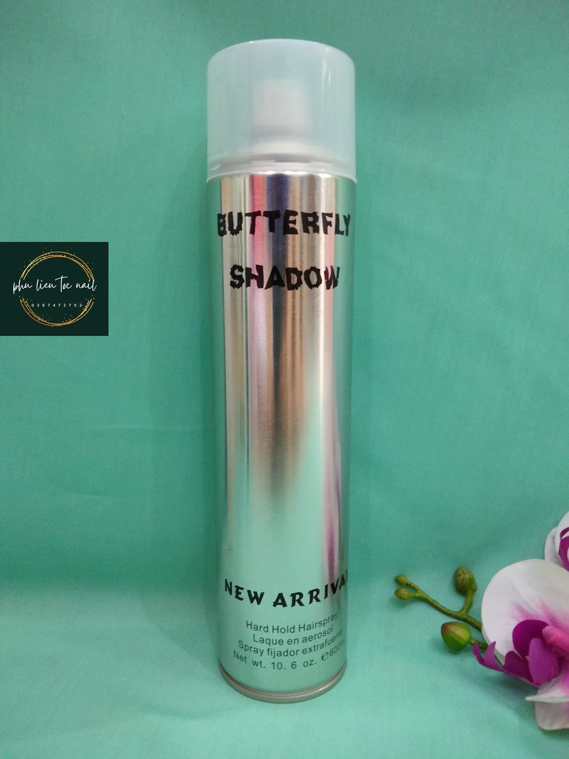 Keo xịt cứng butterfly shadow 600ml - trường thọ, tđ