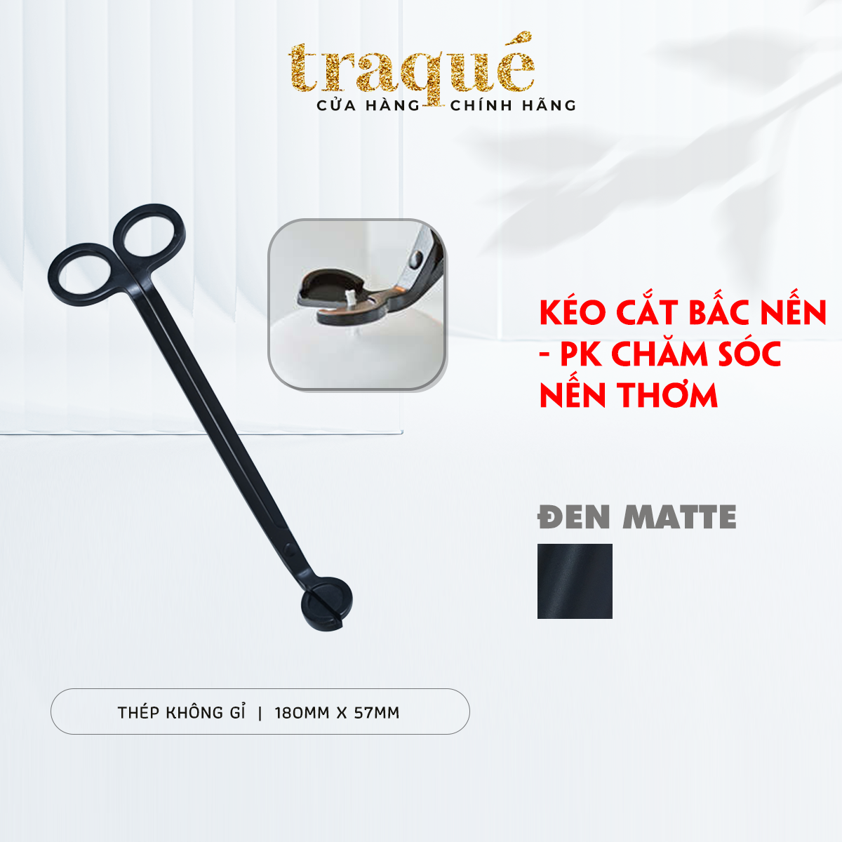 [Lẻ] Phụ kiện chăm sóc nến thơm : Kéo cắt bấc