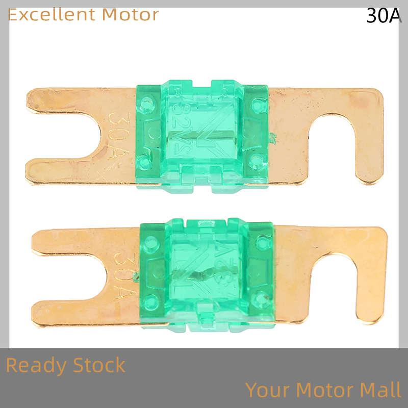 Excellent ready stock cầu chì xe hơi mạ vàng 2 chiếc cầu chì âm thanh xe hơi mini 20a 30a 40a 50a 60a 70a 80a 100a 120a 125a 150a 175a 200a 32v cầu chì tự động