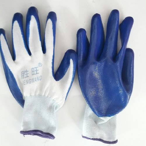 combo12 đôi găng tay sợi PU phủ sơn xanh