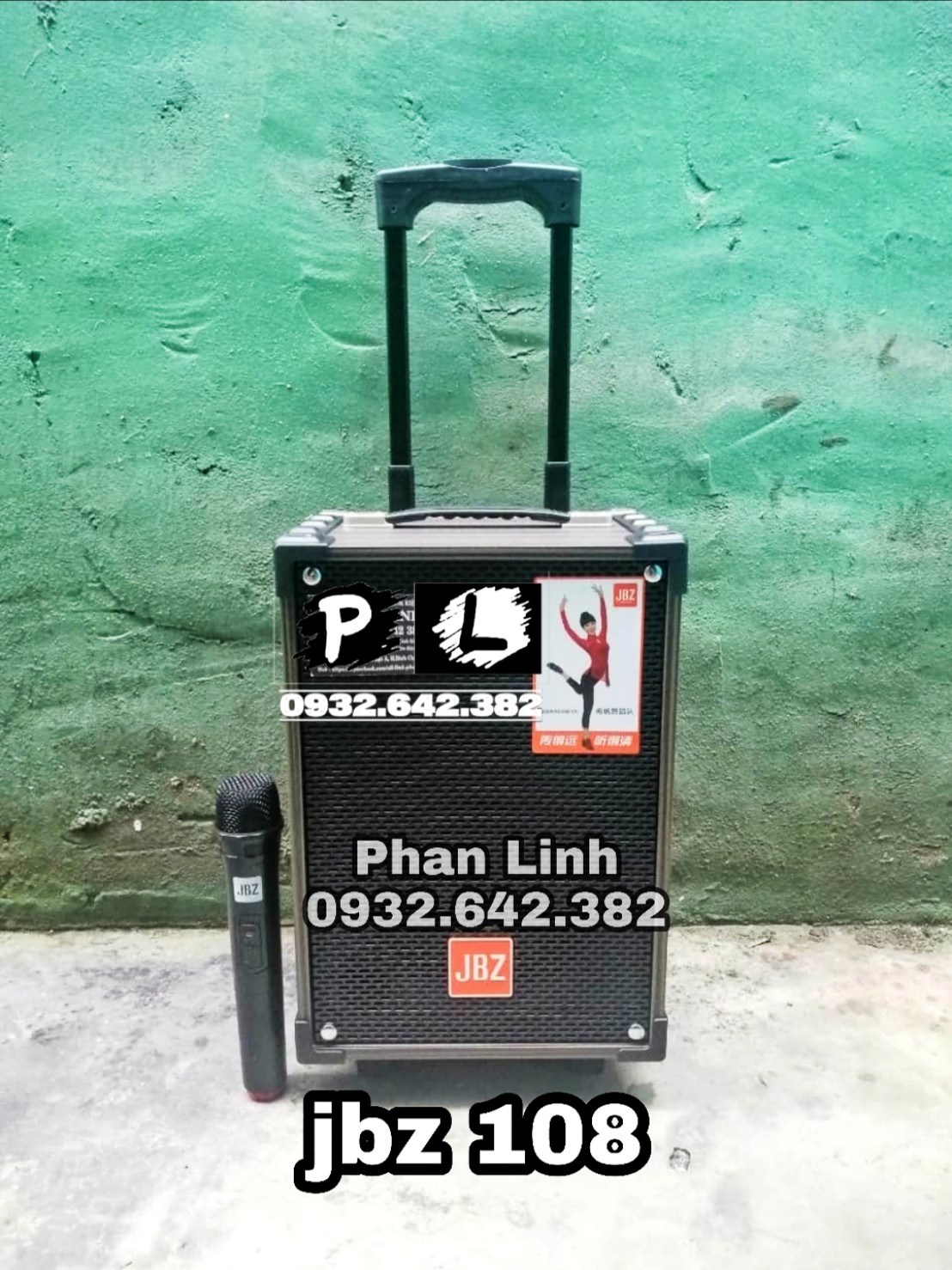 [HCM]Loa Kéo Di Động JBZ NE-108 Loa Karaoke 2 Tấc