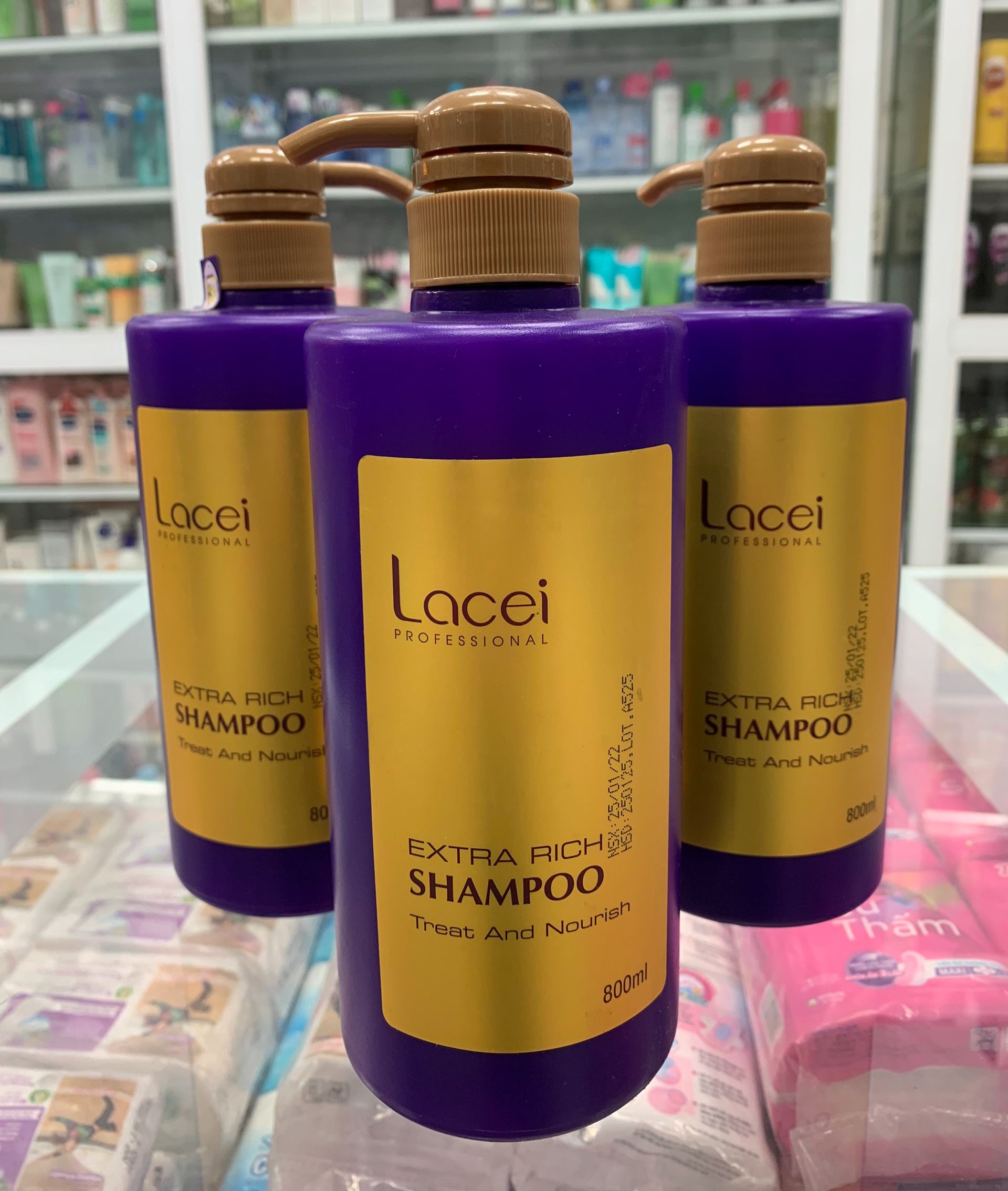 [HCM]DẦU GỘI LACEI EXTRA RICH TREAT AND NOURISH 800ML