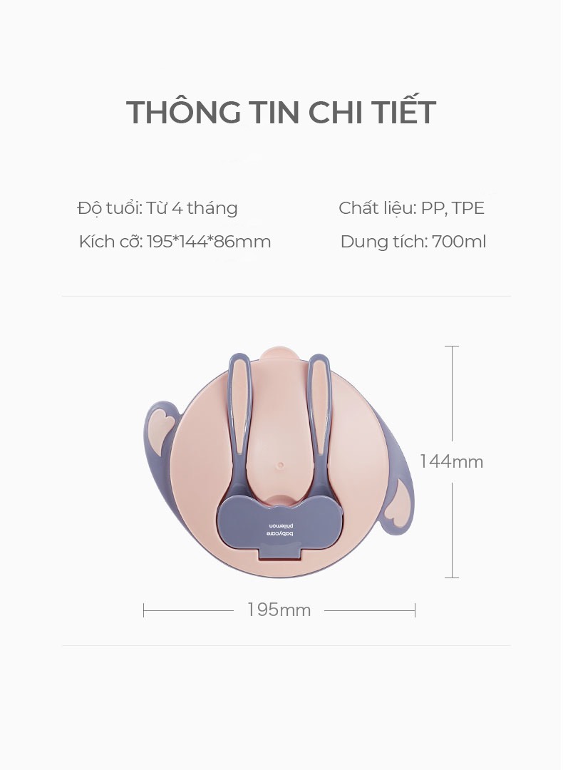 Bát Ăn Dặm 2 Ngăn - BabyCare
