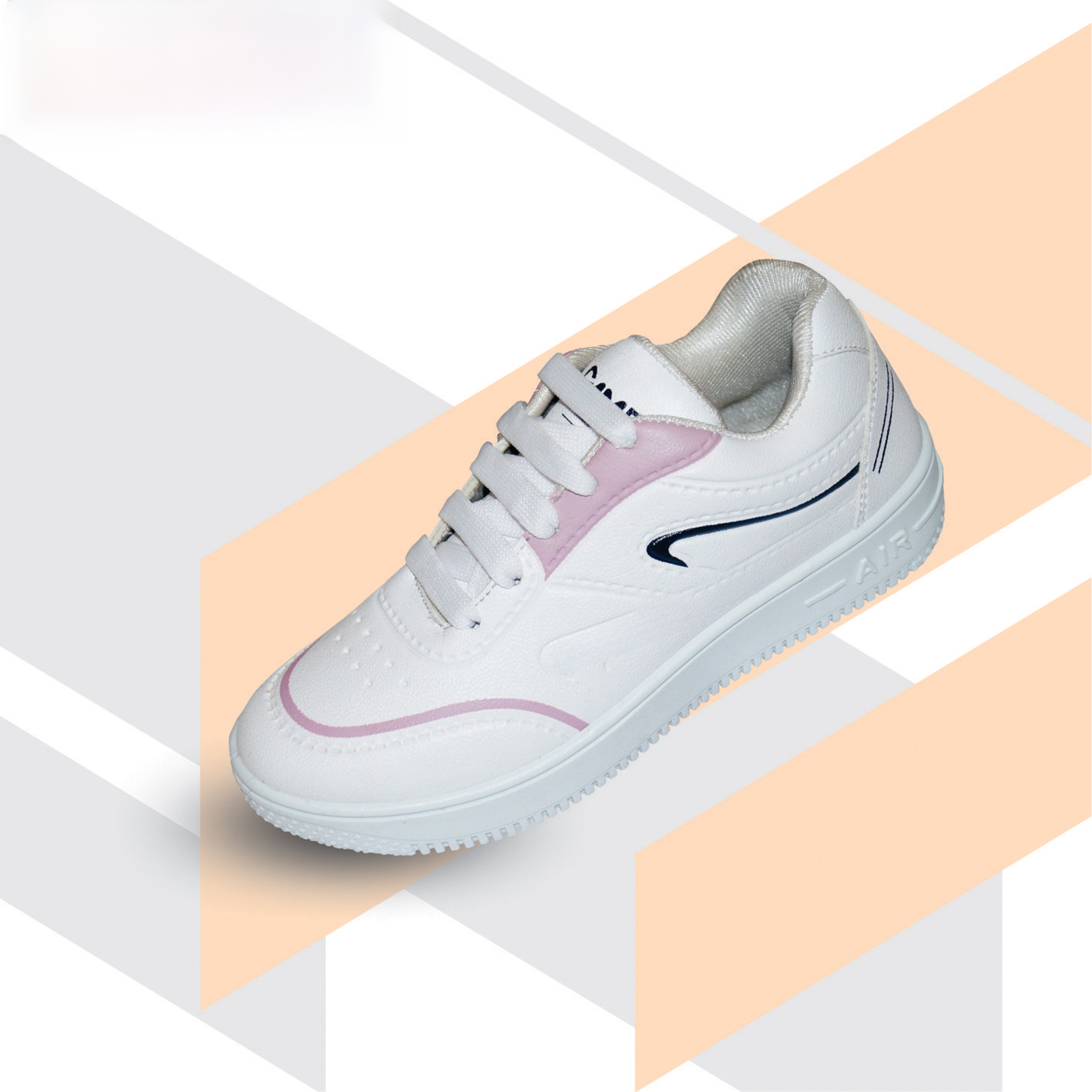 Titex White Color Simple Fashionable Sneakers For Women-1203