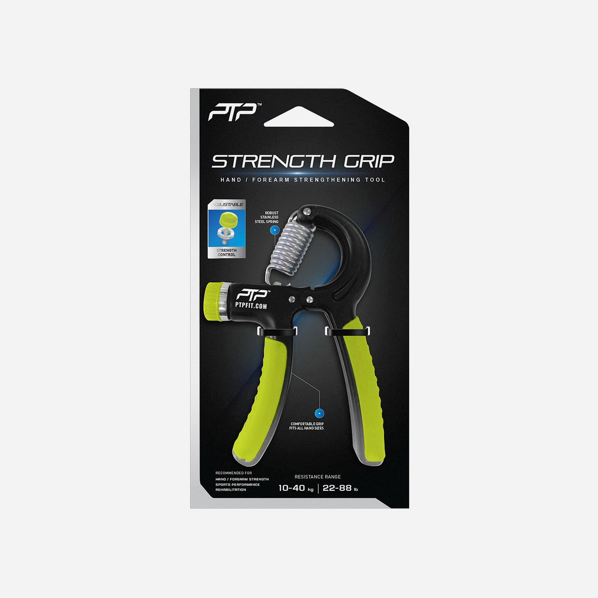 PTP Strength Grip  Black & Lime SG1