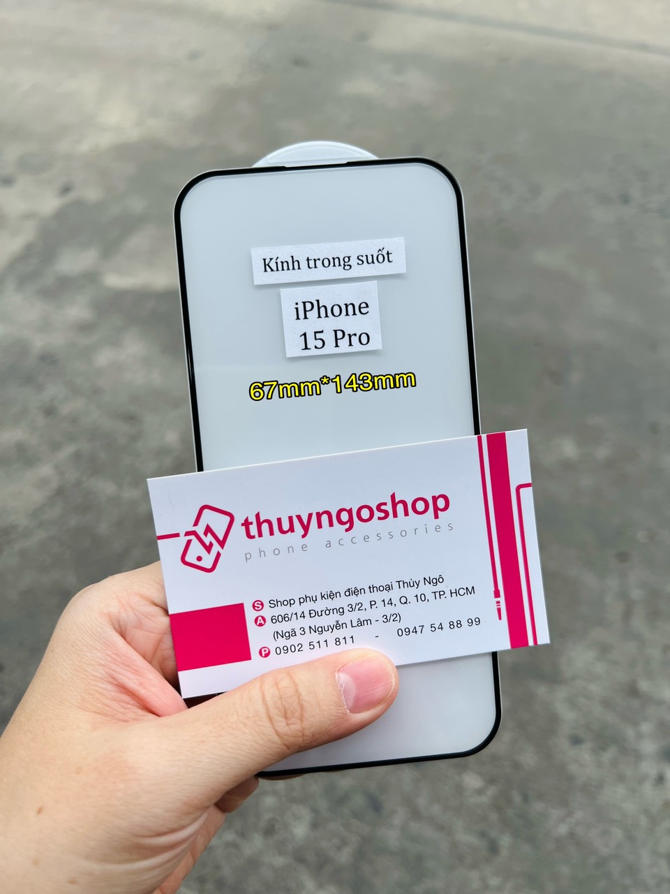 Kính cường lực full màn hình iPhone 15 Pro Max - iPhone 15 Pro - iPhone 15 Plus - iPhone 15