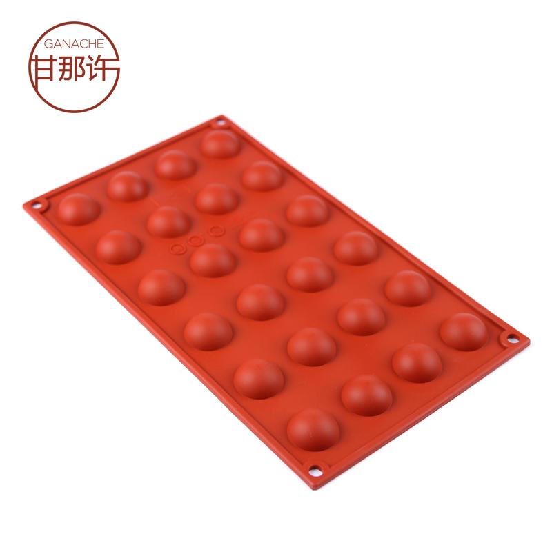 Gan Đó Xu Ý SiliKoMart24 THẬM CHÍ Nhỏ Bán Nguyệt Cầu Khuôn Silicone Khuôn Bánh SF006