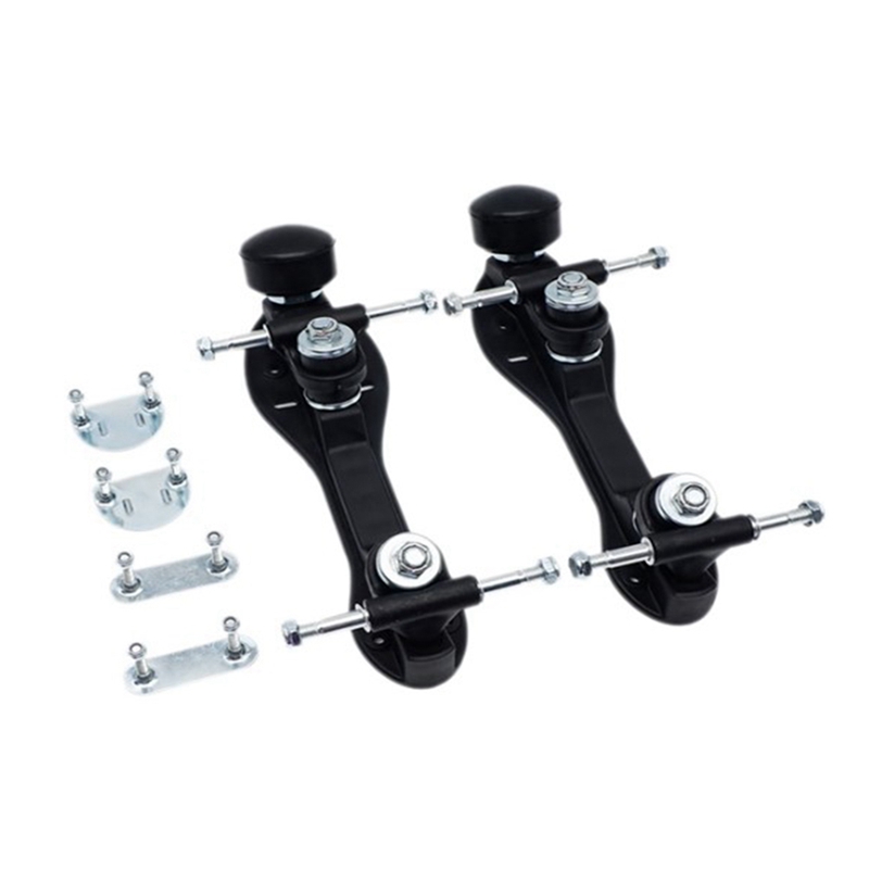 Roller Skate Base FourWheel TwoRow Skate Bracket Skate Base Bottom Plate with Roller Skate Toe