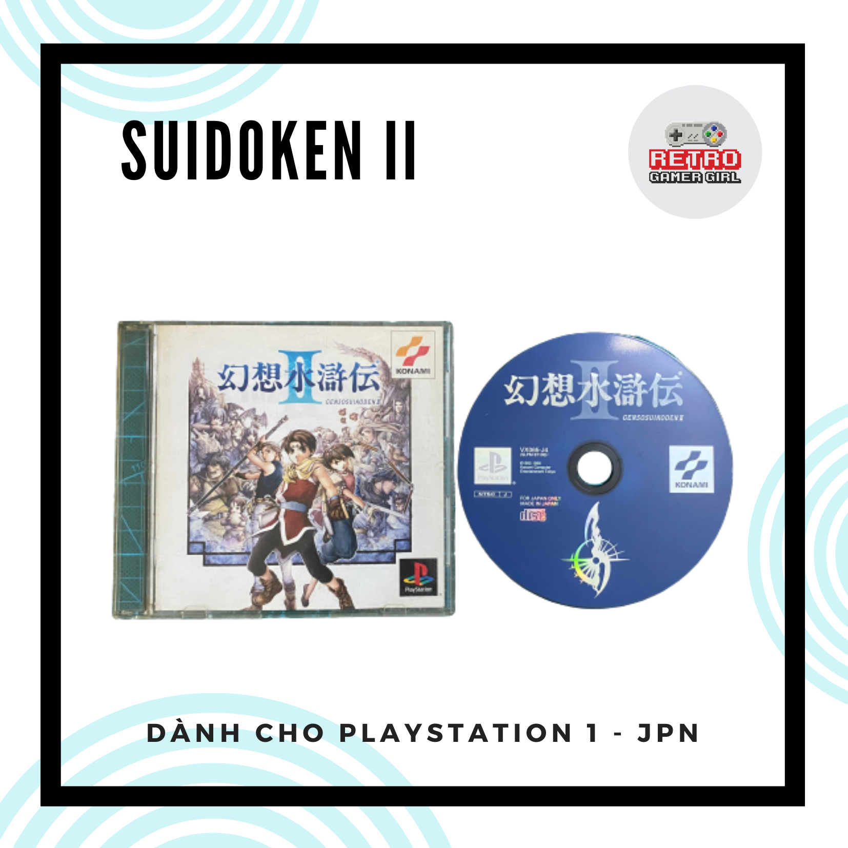 Đĩa game suikoden ii ps1 hệ jp nhật