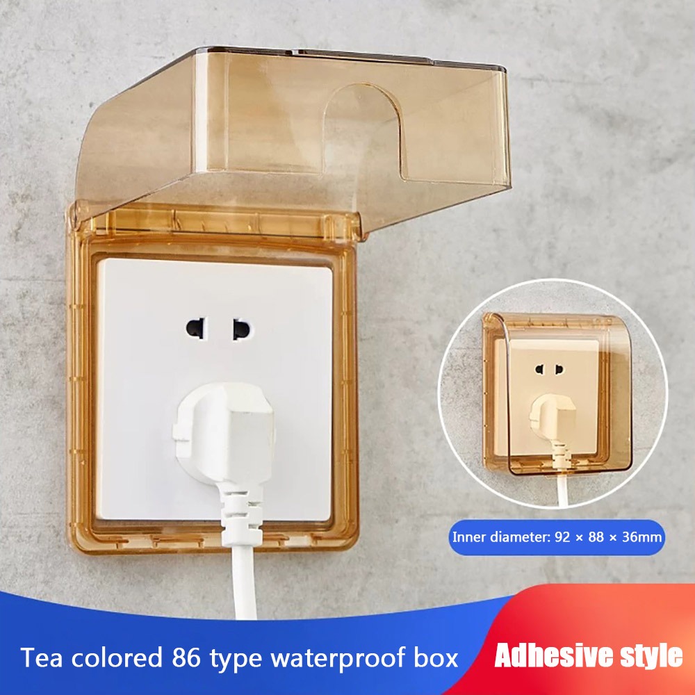 Power Outlet Supplies Wall-mounted Switch Protective Cover Plastic 86 ...