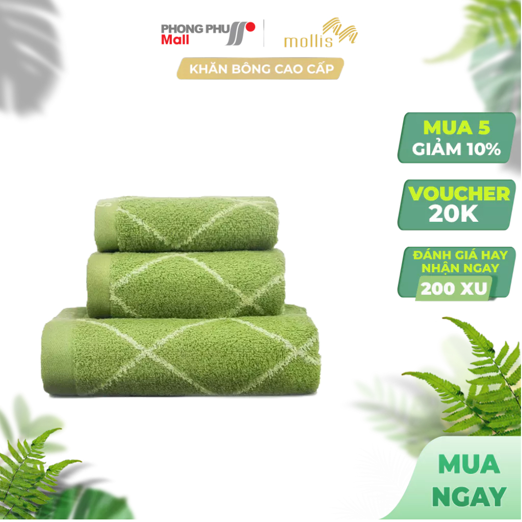Khăn Mặt Mollis Cotton FM8Z 34x75cm