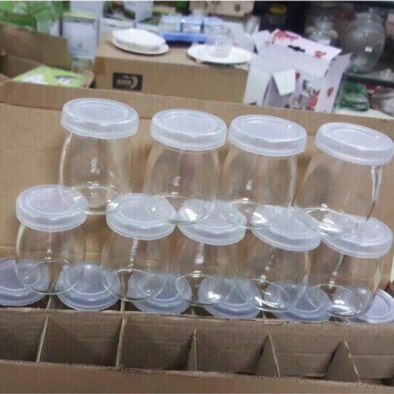 Hũ sữa chua thủy tinh 100ml combo 12 chiếc