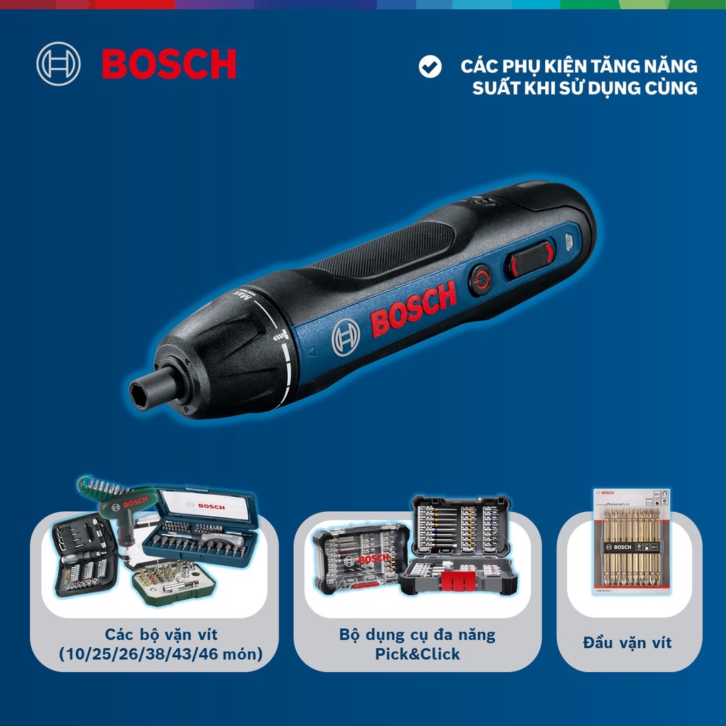 Máy vặn vít dùng pin Bosch GO GEN 2