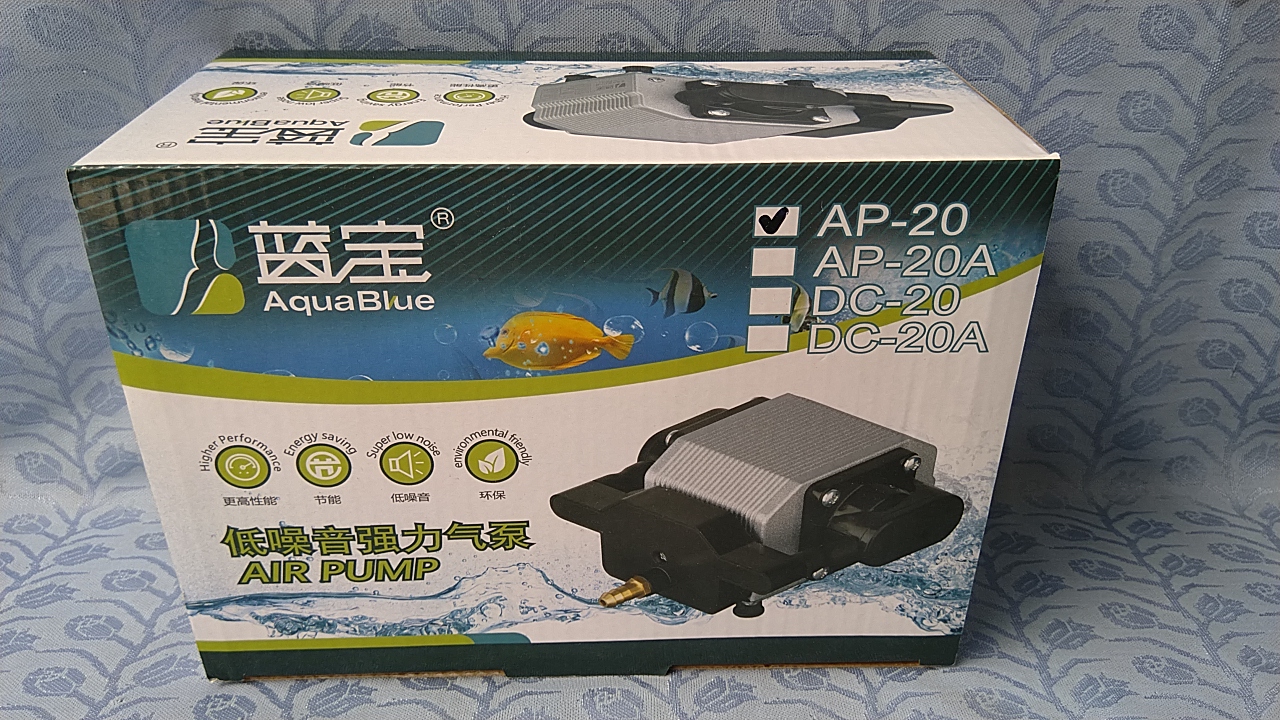 Máy sủi khí oxi Aquablue tiết kiệm điện dùng cho bể cá. AP-20-30-50