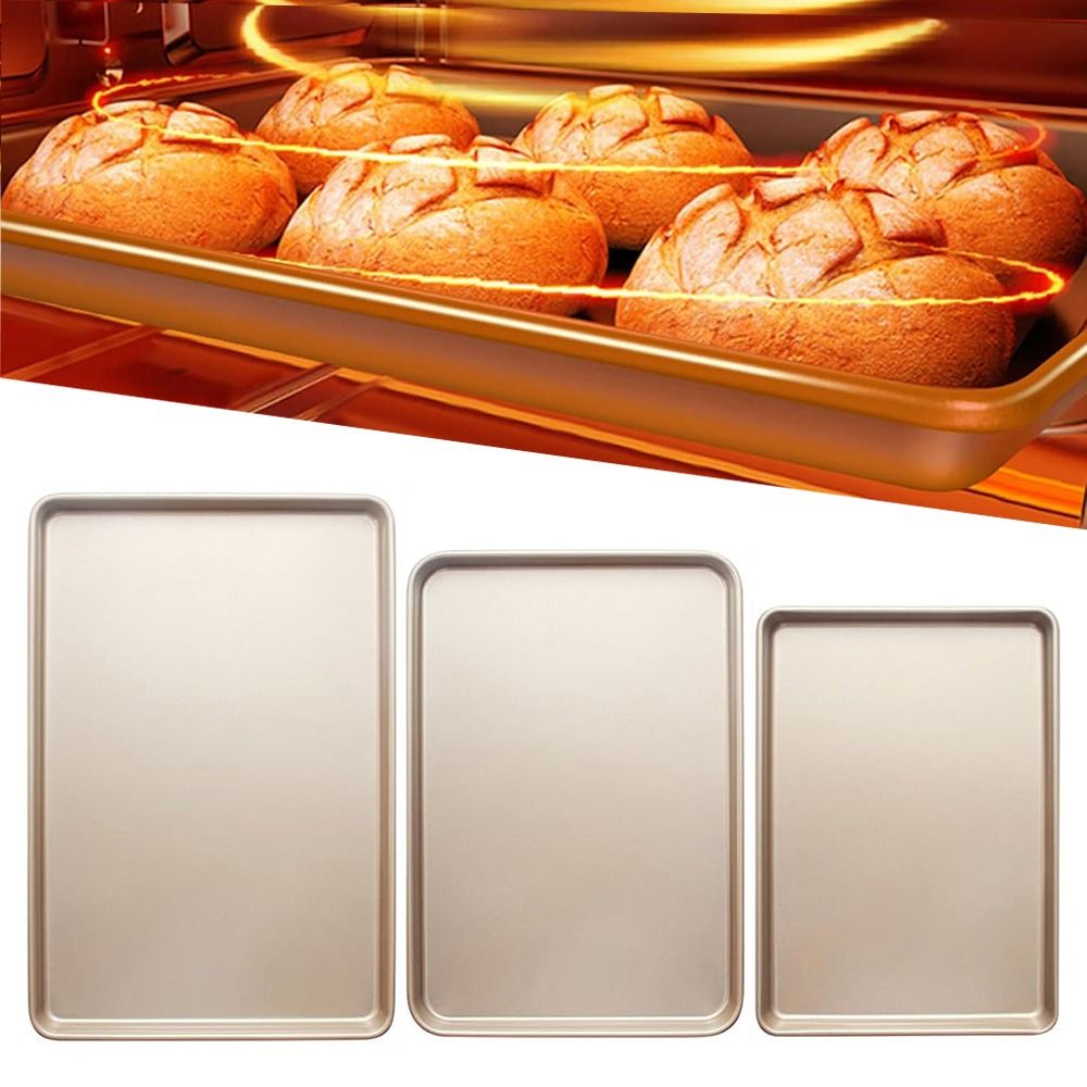 Gold%209/11/13inch%20Oven%20Baking%20Pan%20Nonstick%20Carbon%20Steel%20Bread%20Tray%20Rectangle%20Bakeware%20Pans%20-%20Image%207