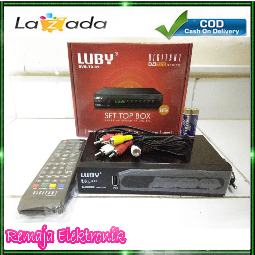 Set Top Box Luby DVBT201 STB Luby Set Box Luby DVBT2 TV Digital
