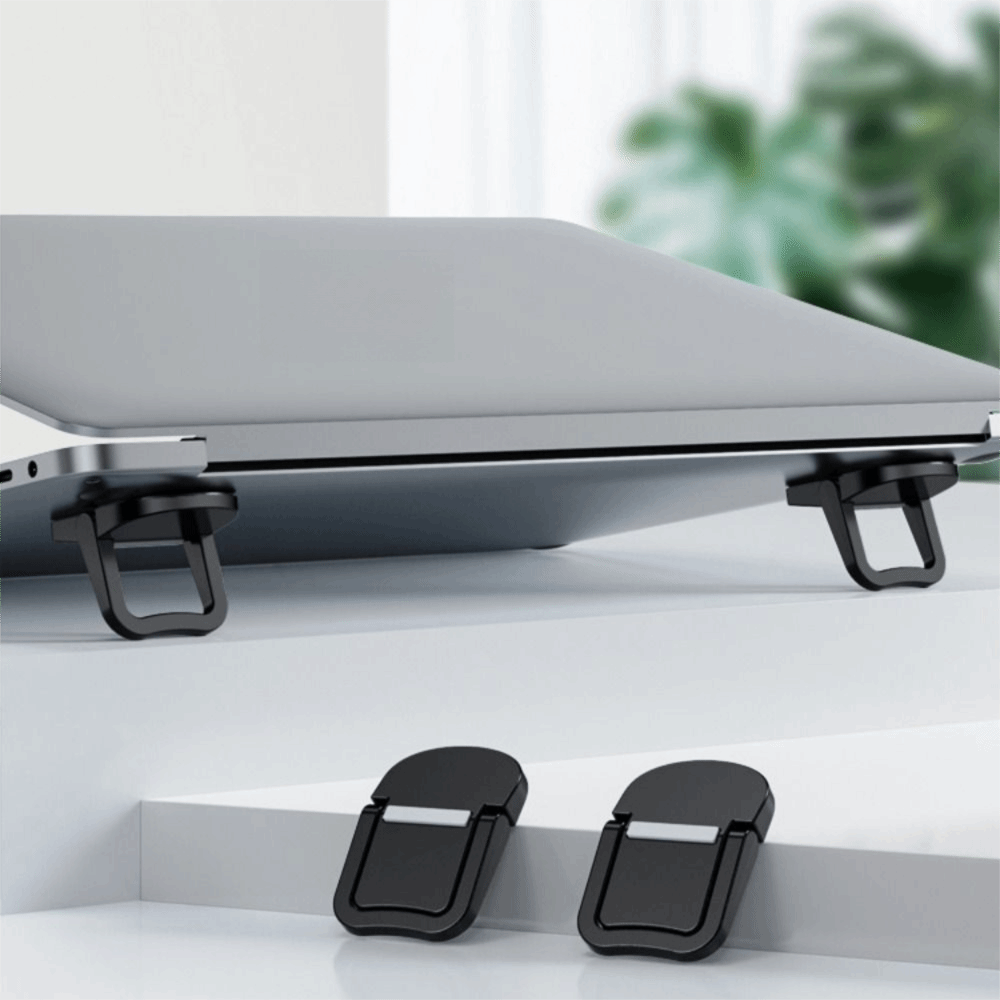 Mini Portable Adjustable Laptop Stand Aluminum Support Invisible Design ...