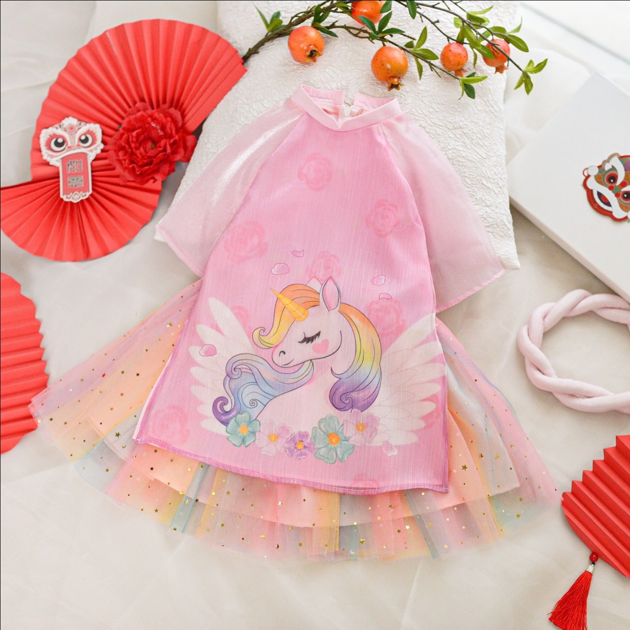 Váy bơi cho bé gái Ylike YY9957 mẫu ngựa Pony Magic màu tím, hồng cam dễ  thương cho bé | Shopee Việt Nam