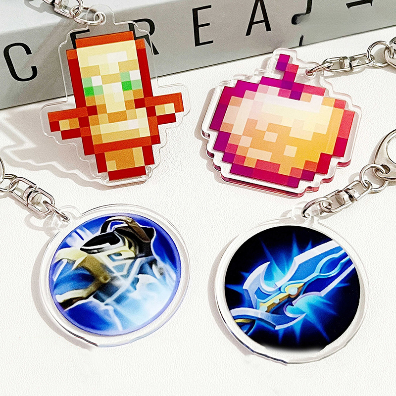 Minecraft%20Totem%20Of%20Undying%20Key%20Chain%20Golden%20Apple%20Model%20Toys%20Collect%20Acrylic%20Pendant%20Car%20Key%20Ring%20Kengding%20-%20Image%202