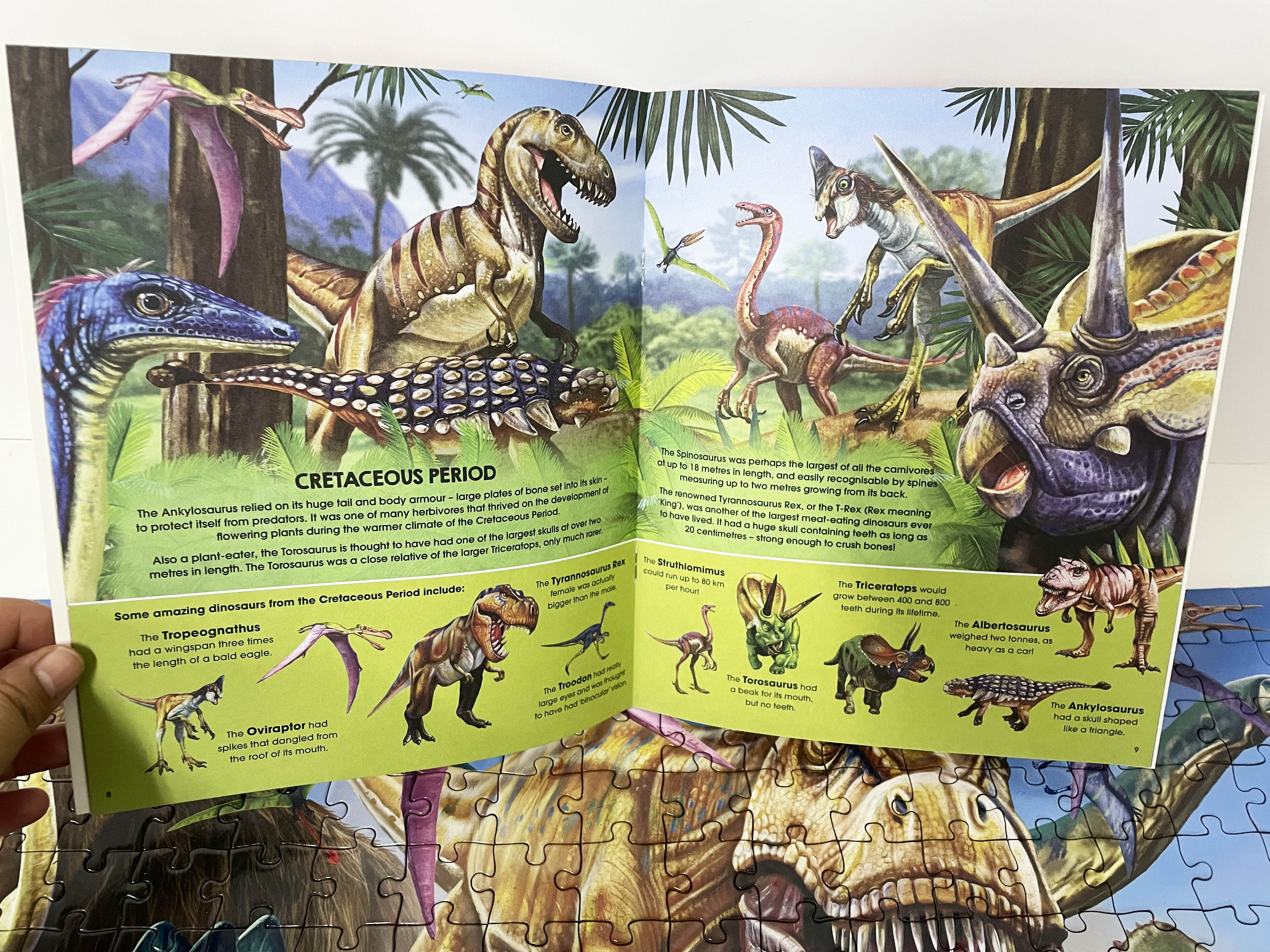 World of Dinosaurs Book & Jigsaw Puzzle 250 Pcs with fun facts