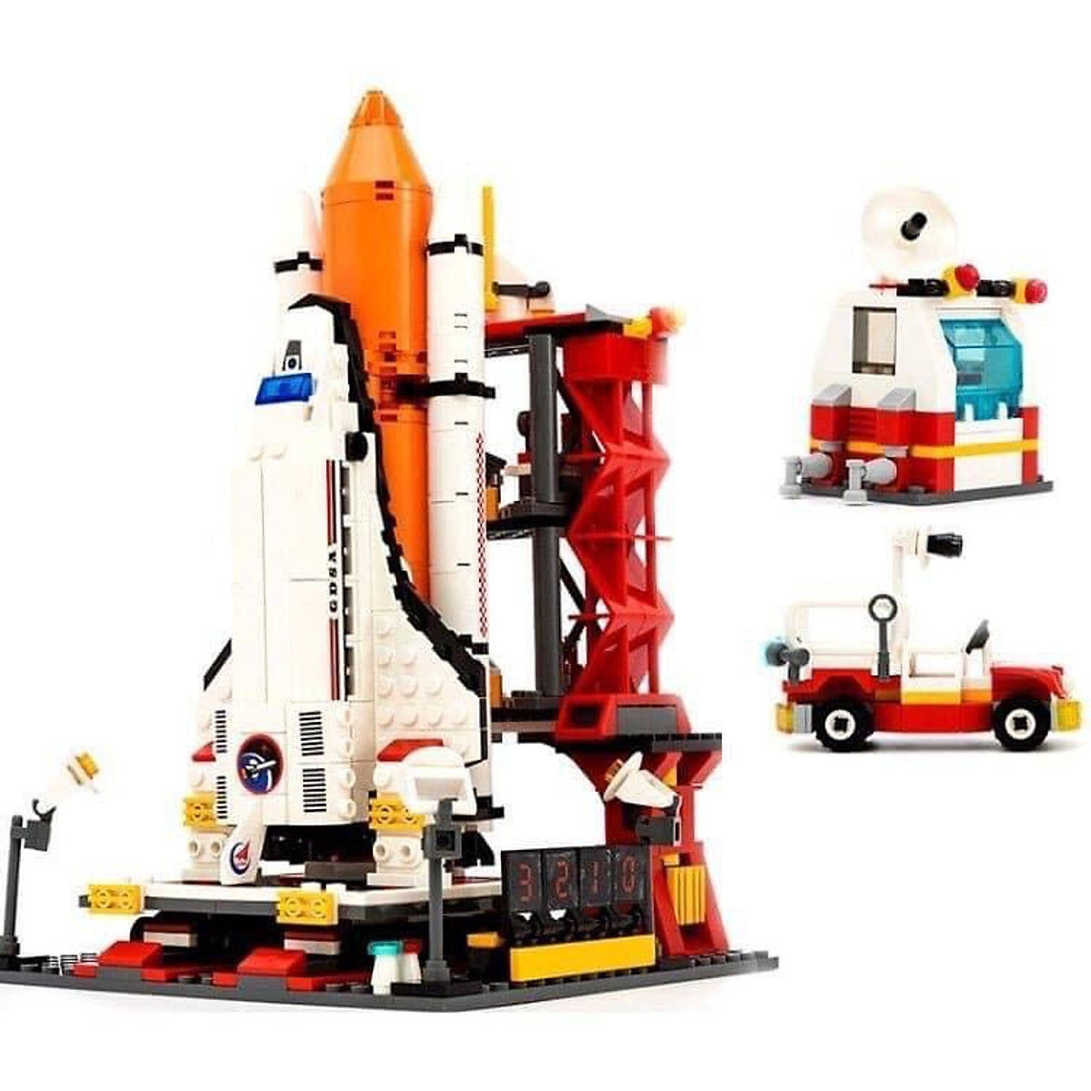 Bộ Đồ Chơi Lego Tên Lửa Vũ Trụ Không Gian 107 Món