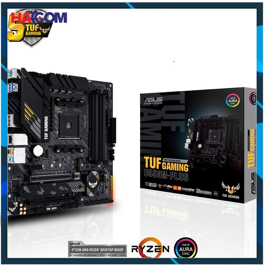 MAINBOARD ASUS TUF GAMING B550M-PLUS (AMD B550, SOCKET AM4, M-ATX, 4 KHE RAM DRR4)