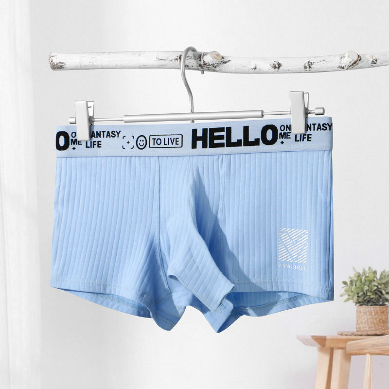 Summer%20Pure%20Cotton%20Men's%20Underwear%20Breathable%20Bullet%20Separation%20Mid%20Waist%20Flat%20Angle%20Underwear%20Solid%20Color%20Thin%20Comfortable%20Antibacterial%20Quick%20Drying%20Traceless%203065-XB%20-%20Image%207