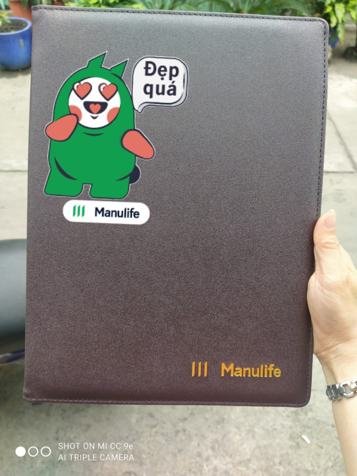 [HCM]BÌA DA ĐỰNG HỢP ĐỒNG MANULIFE