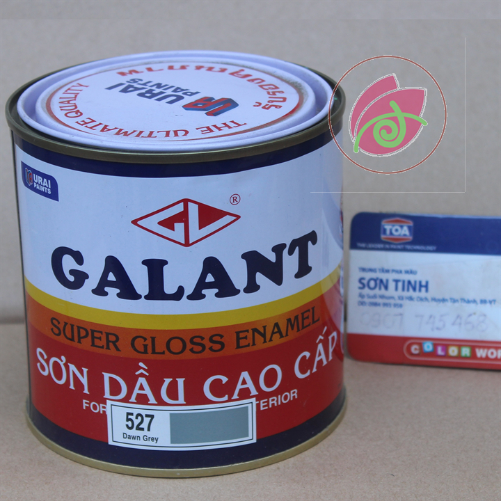 Sơn dầu galant màu xám đậm 527 dawn grey 800ml