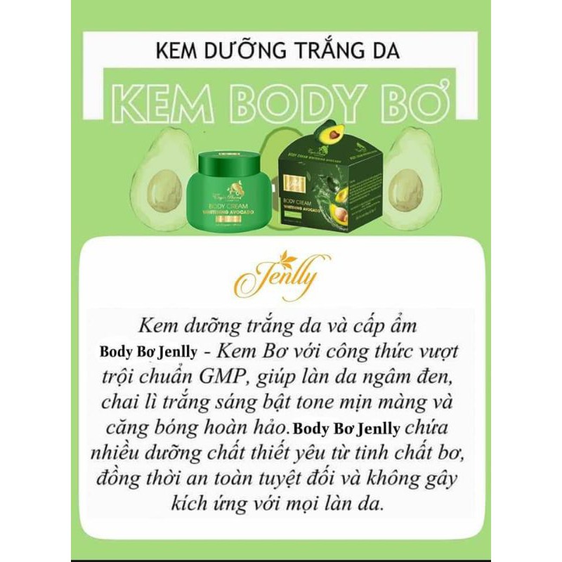 KEM BODY BƠ JENLLY CAO CẤP