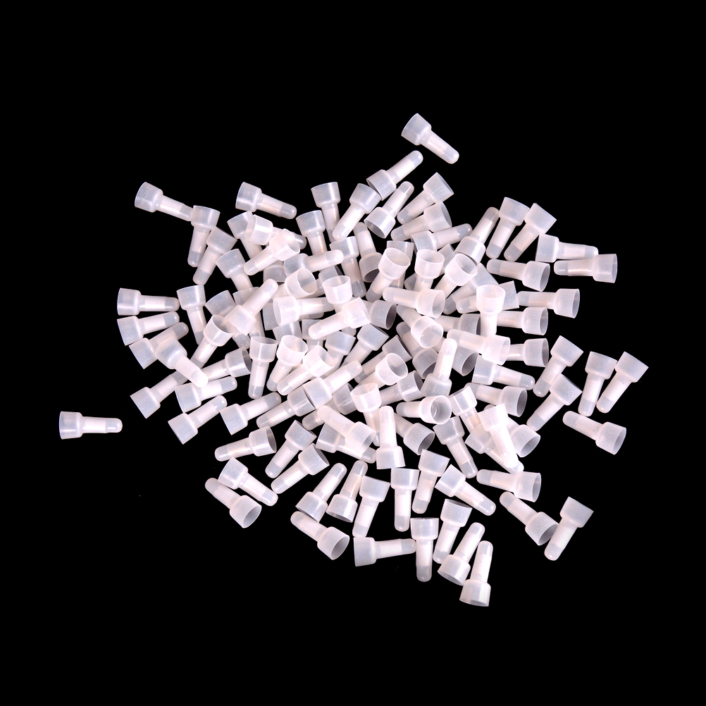 Gy 100pcs closed end crimp caps electrical wire terminals connector cap awg 16-14