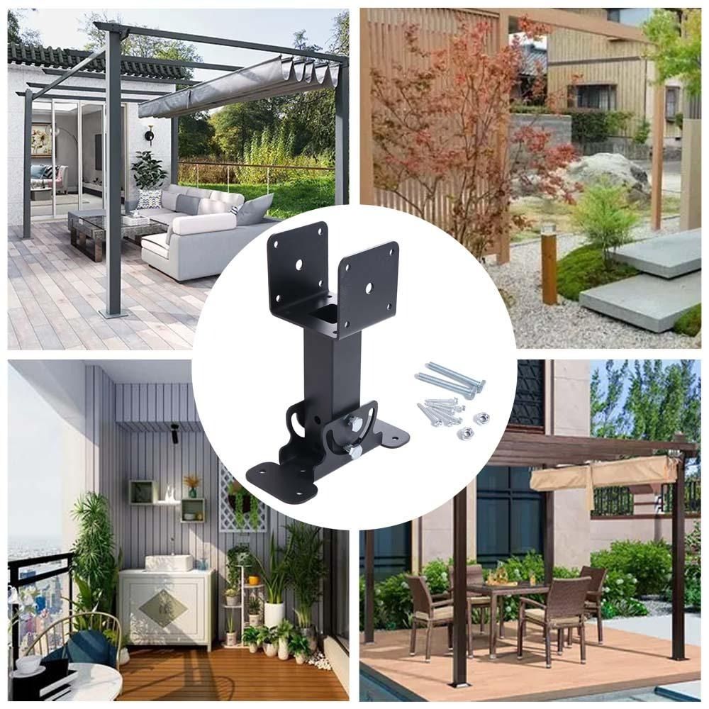 Sturdy 304 Stainless Steel Pergola Roof Riser Beam Bracket Saddle ...