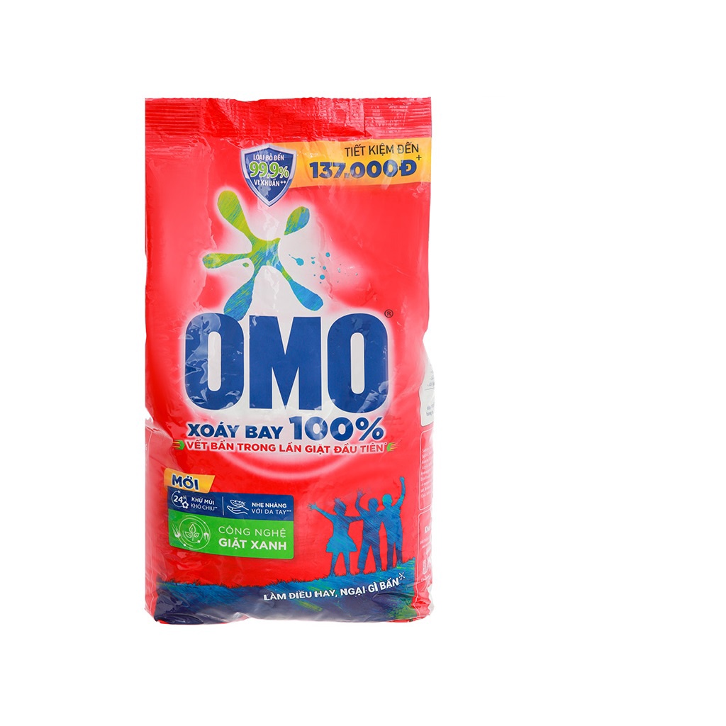 Bột giặt Omo Sạch cực nhanh 5.7 kg đỏ