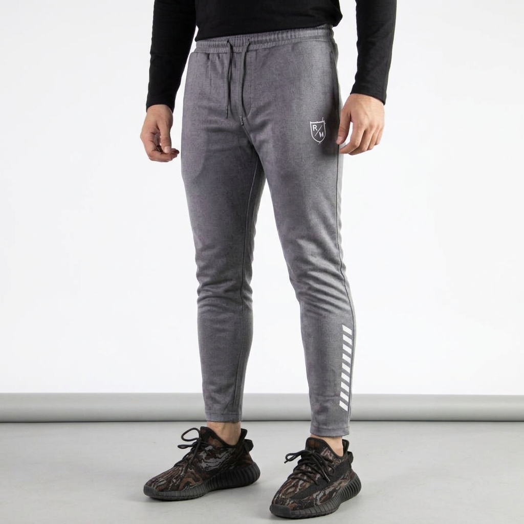 Reflactive MEN'S BLACK SOLID REGULAR FIT joggers Pants for Men's Gym Wear Trouser for Men's
