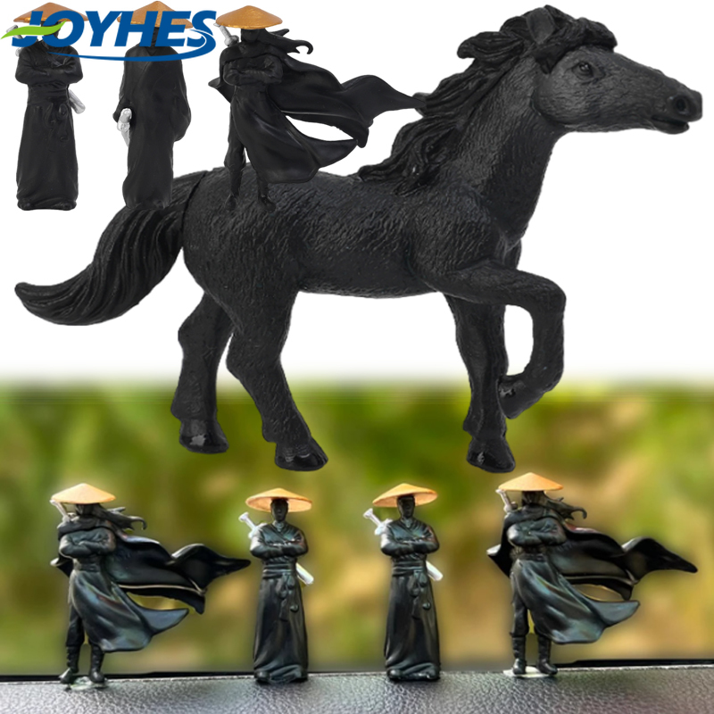 1/4PCS Resin Mini Figures Model Ancient Ninja Samurai Warrior Modeling Car Decoration Ornaments