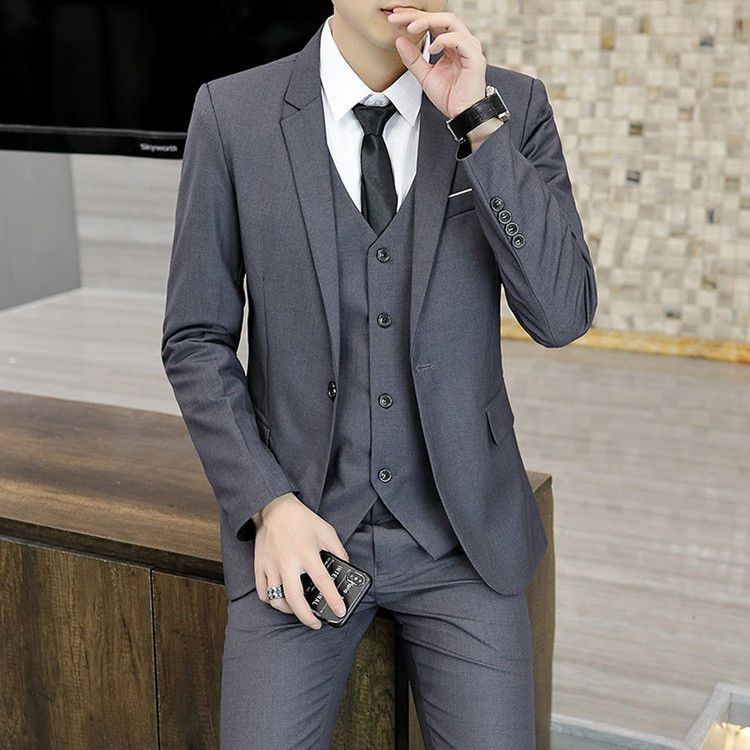 slim fit dress slacks Men Semi Formal Straight Fit Korean Pants  Offduty India