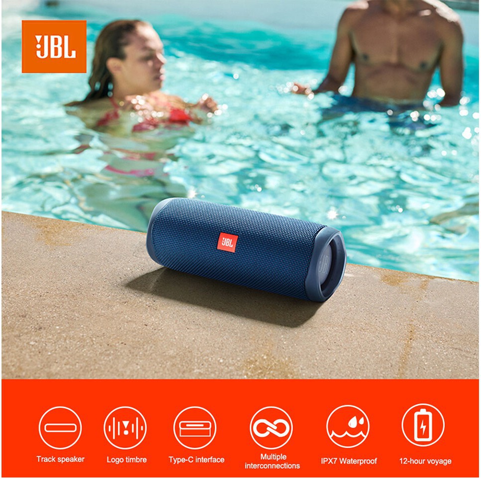 【Inventory ready 】♥ Free shipping+COD ♥JBL Bluetooth Speaker Flip5 Mini Portable Waterproof Wireless BT Speaker Bass Stereo Music Outdoor Travel Party