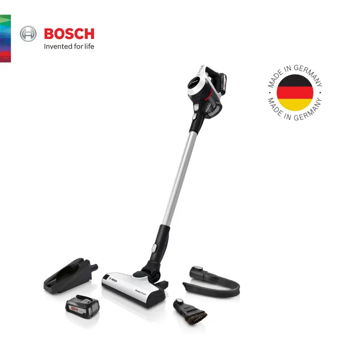 Bulky Bosch Bcs61bat2 Unlimited Rechargeable Battery Handstick Made In Germany Cordless Vacuum Cleaner White 18v Li Ion Battery 2 Years Local Warranty Lazada Singapore