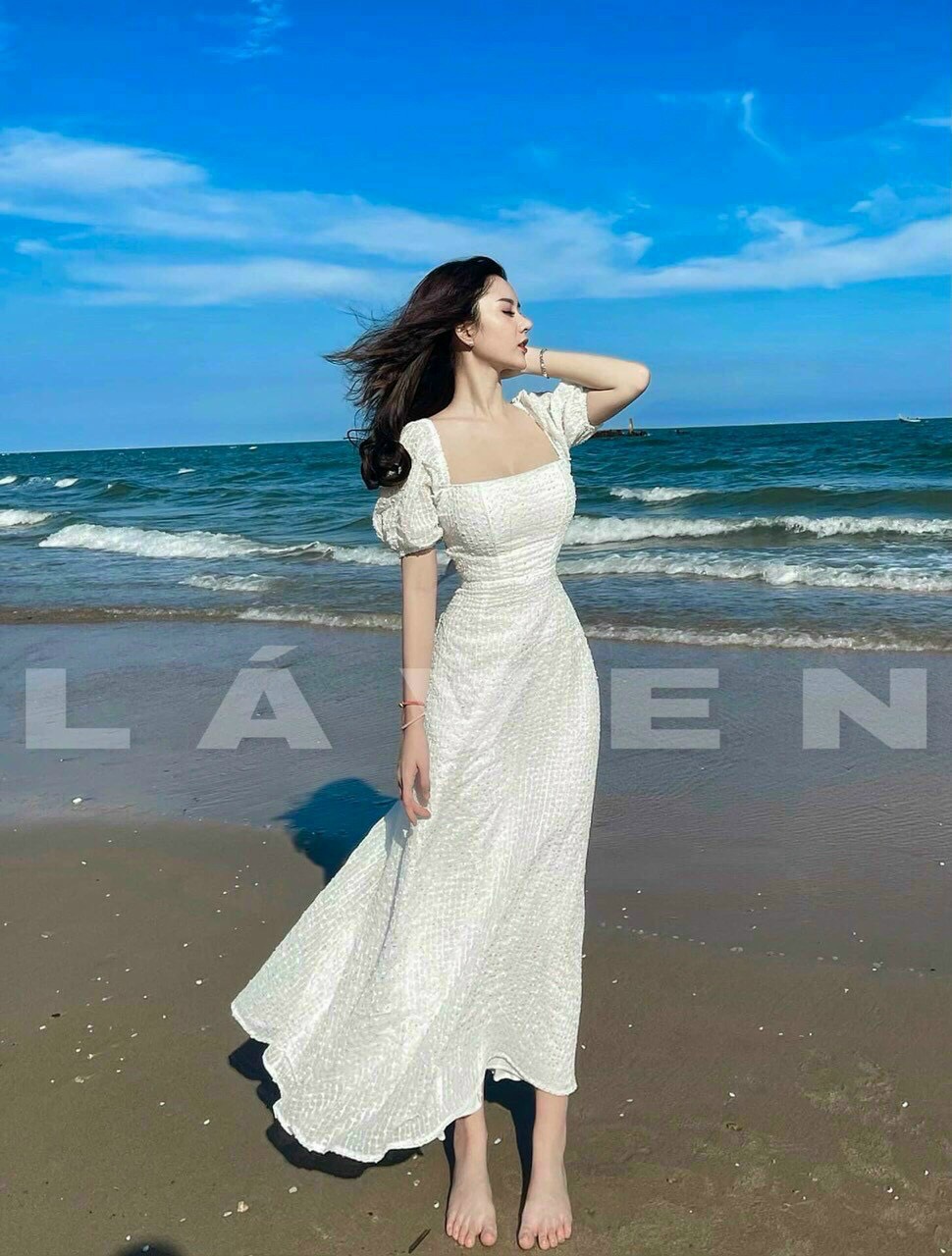 Đầm maxi dạo biển xinh xắn