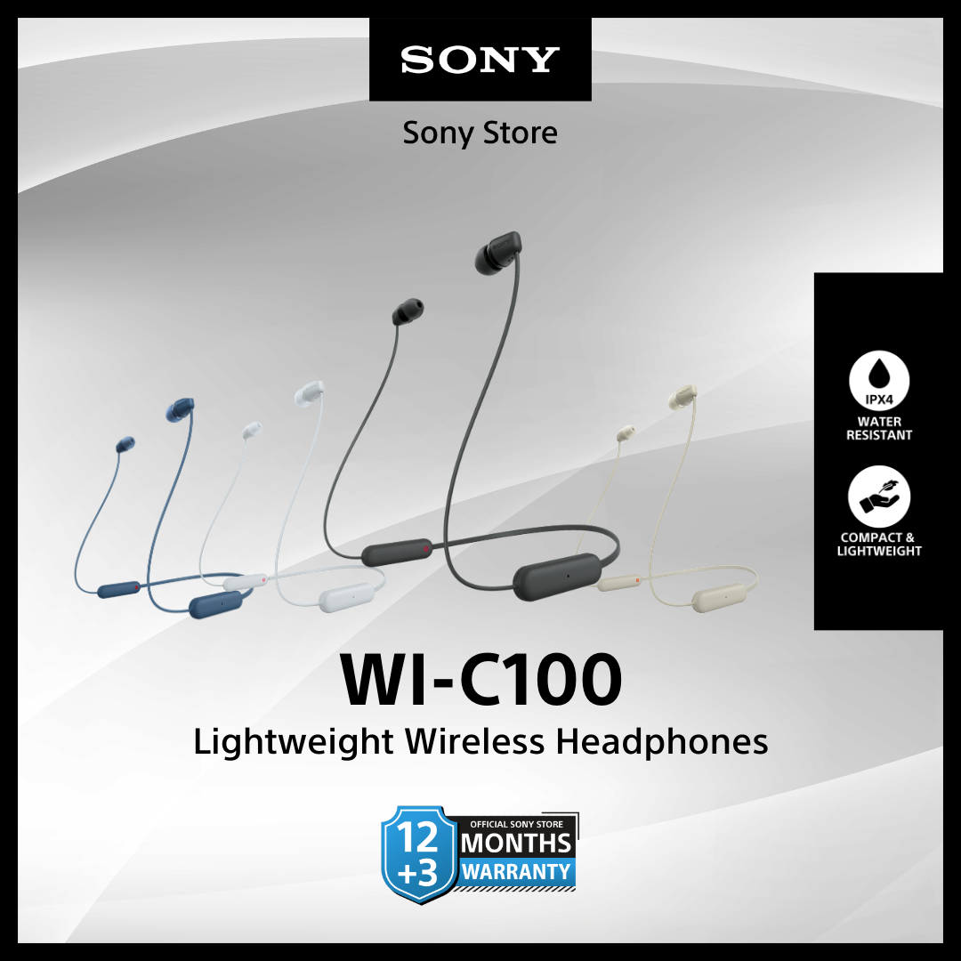 Sony Singapore WI C100 Wireless In-ear Headphones WI-C100