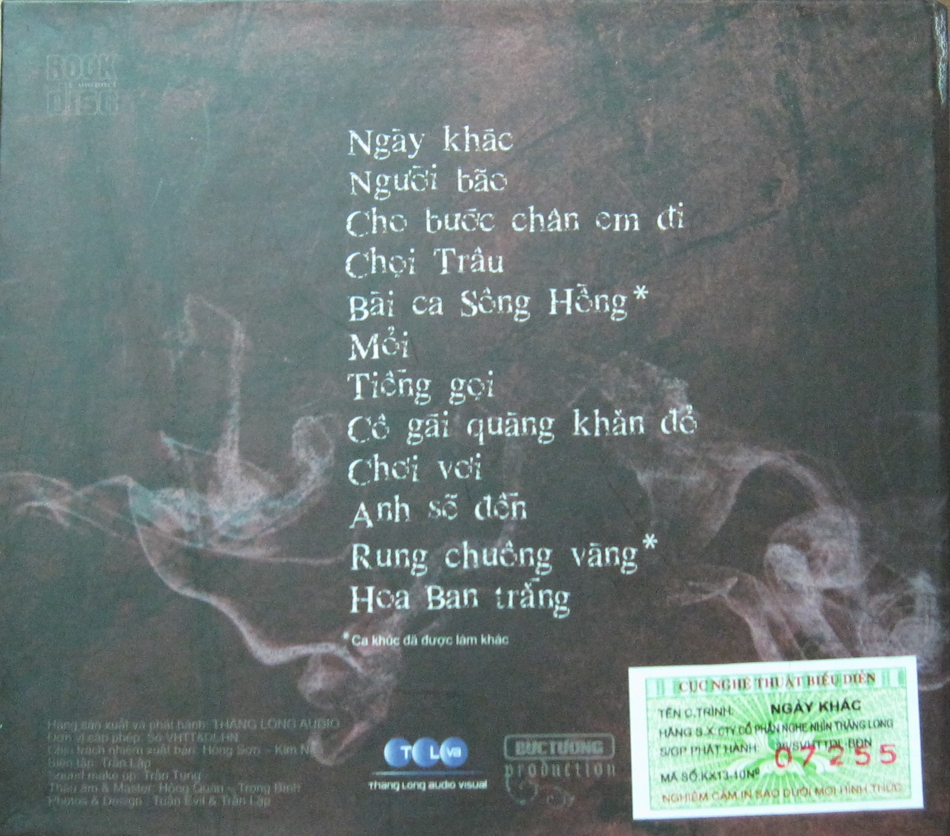 bộ 4 cd nhạc buc tuong