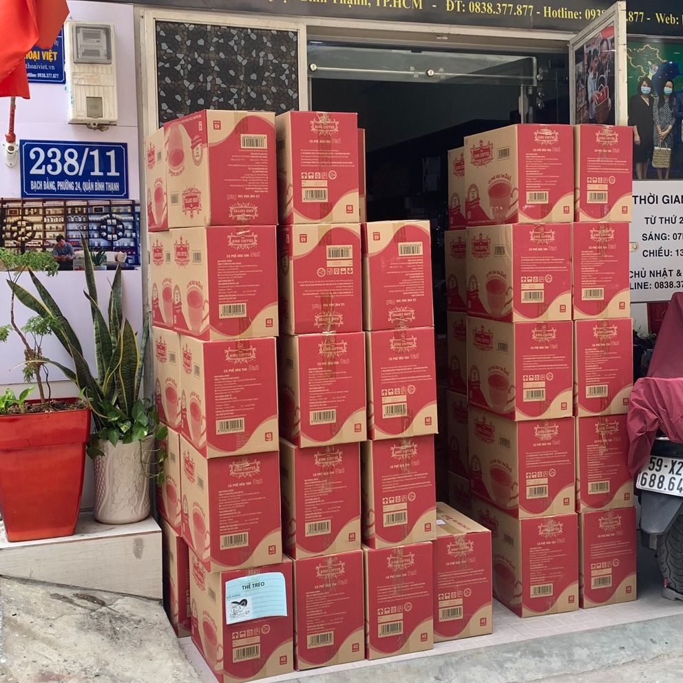 (02 Túi) Cà Phê Sữa Hòa Tan 3in1 King Coffee - Túi 45 gói ( GIÁ SỈ)