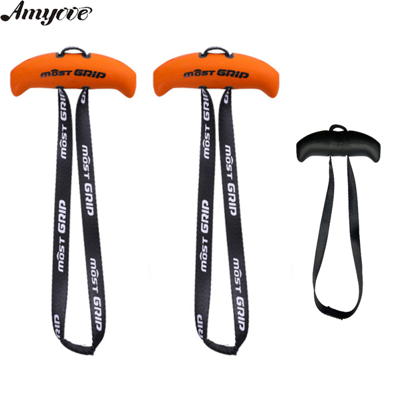 Amyove Pull Up Handles Ergonomic Exercise Resistance Band Tranining Grip Handles For Home Gym Pull-up Bars Barbells