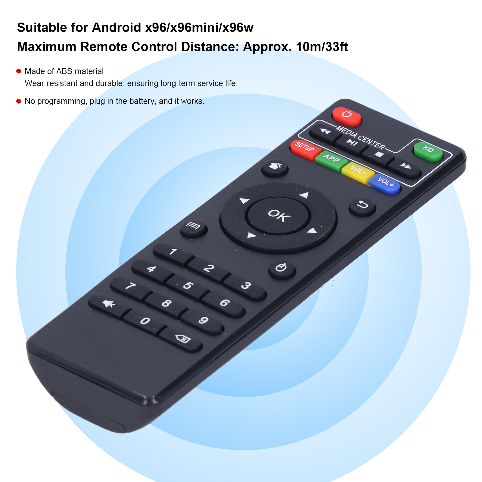 Tv Remote Remote Controller Remote Control Replacement TV Box Remote Control for Android X96/x96mini/x96w
