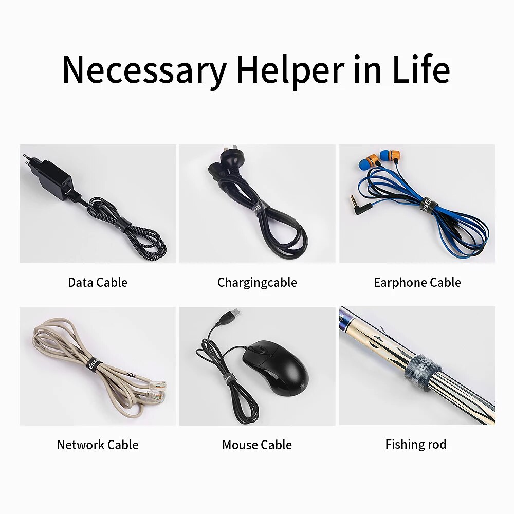 Essager Bộ Kẹp giữ dây cáp Máy cuộn Dây cáp USB quản lý sạc bảo vệ cho điện thoại chuột cáp tai nghe chủ dây bảo vệ