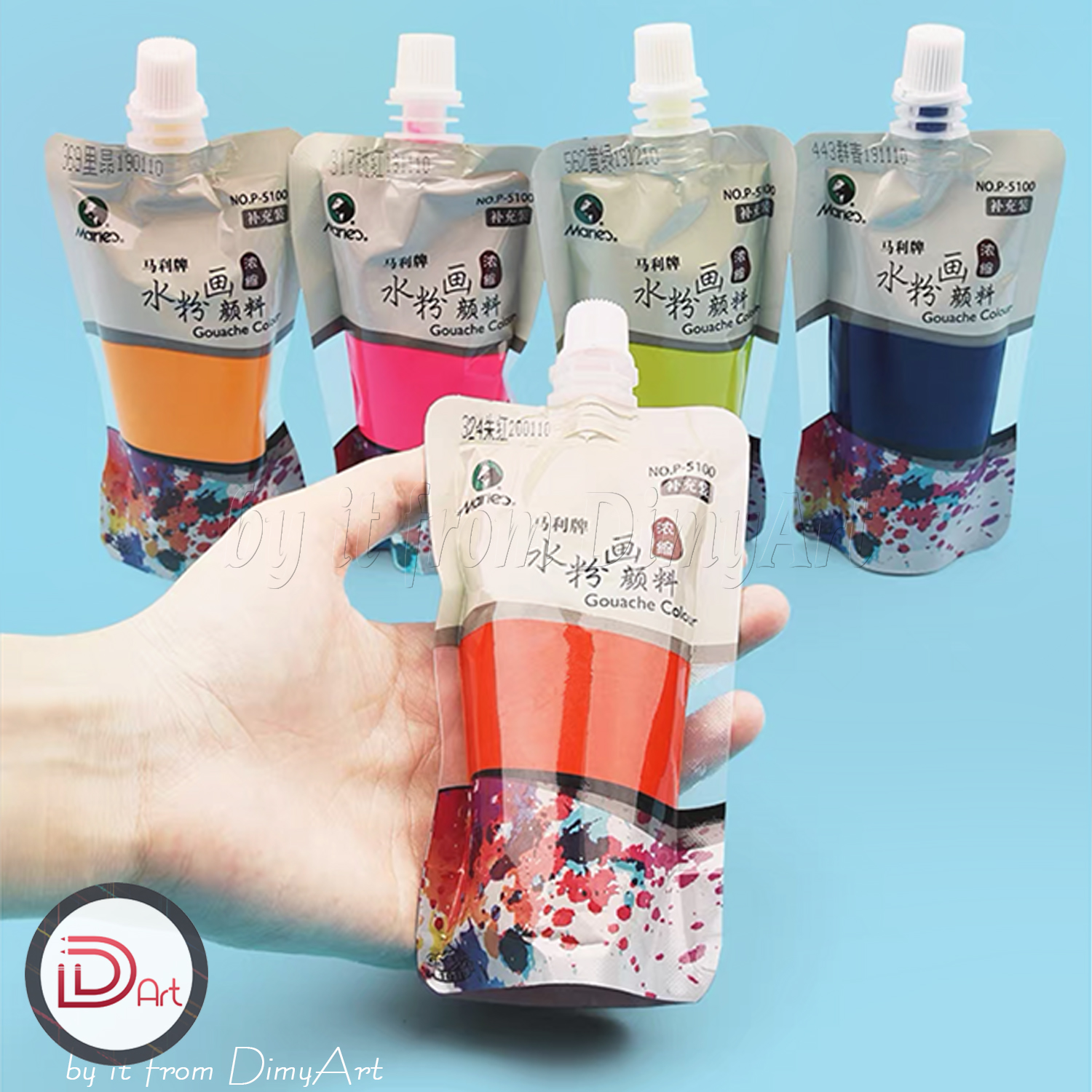 Màu gouache/nước thạch cao cấp MARIE's 100ml