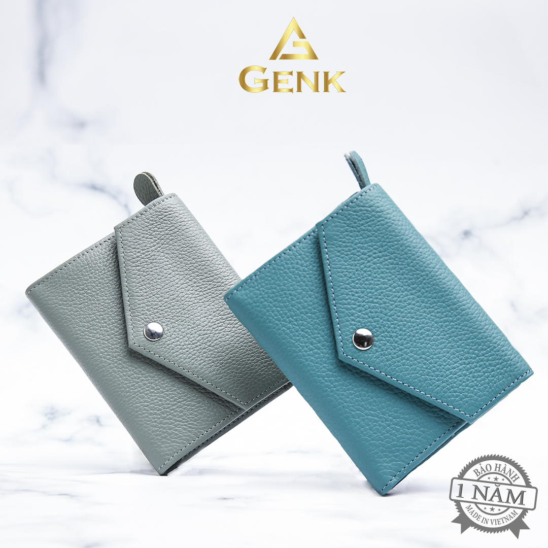 Ví Da Nữ Mini Cầm Tay Gập 3 Genk - GBW01